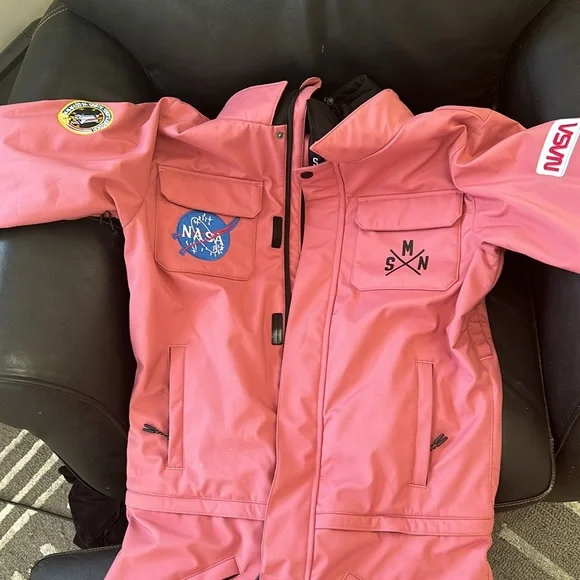 Snowverb one piece snow suit never used.